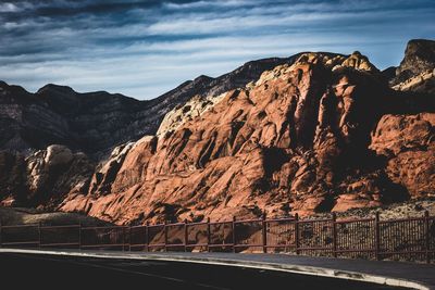 Road passing through mountains