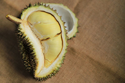 High angle view of fruit on table