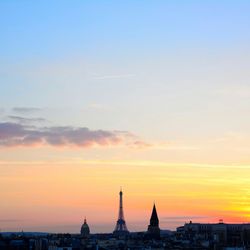 City at sunset