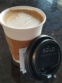 Close-up of drink on table