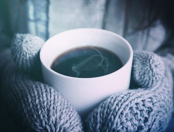 Close-up of coffee cup