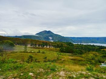 Scenic view of landscape against sky