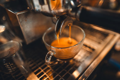 Close-up of coffee maker