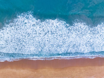 Sea surface aerial view,bird eye view photo of waves and water surface 