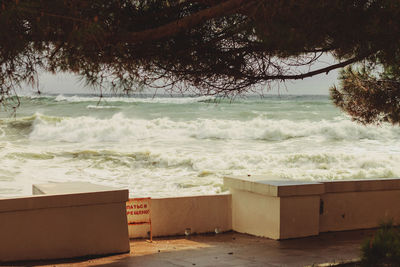 Scenic view of beach