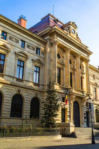 Low angle view of historical building against sky