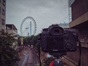 Ferris wheel against sky