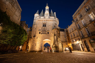 Low angle view of historic building