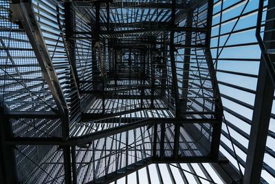 Low angle view of skylight