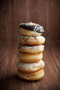 Close-up of cookies on table