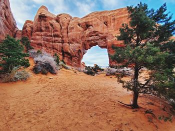 View of rock formations