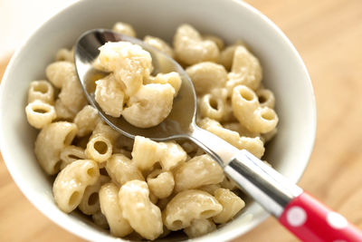 Close-up of pasta in bowl