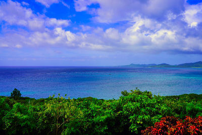 Scenic view of sea against sky