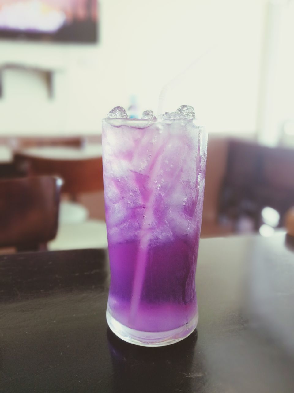 CLOSE-UP OF GLASS OF ICE CREAM