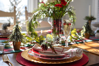 Close-up of plant on table