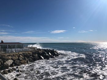 Scenic view of sea against sky