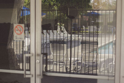 Close-up of metal structure