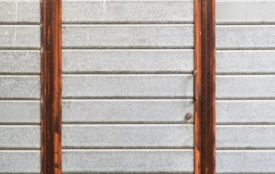 Full frame shot of closed wooden door