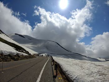 Road against sky