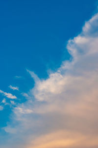 Low angle view of clouds in sky