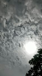 Low angle view of storm clouds in sky