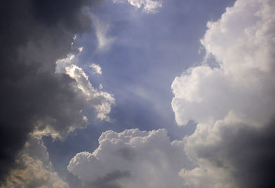 Low angle view of clouds in sky