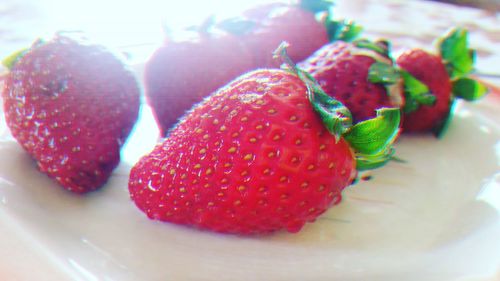 Close-up of strawberries