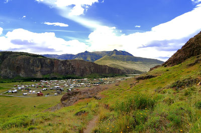 Scenic view of landscape against sky