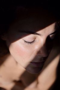 Close-up of woman