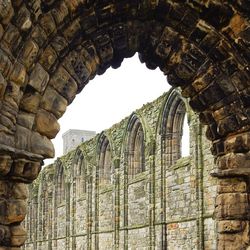 Low angle view of old ruins