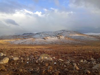 Scenic view of landscape against sky