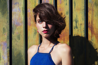 Portrait of young woman