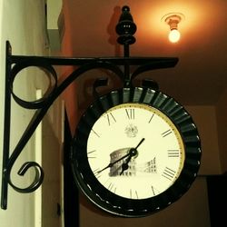 Low angle view of clock