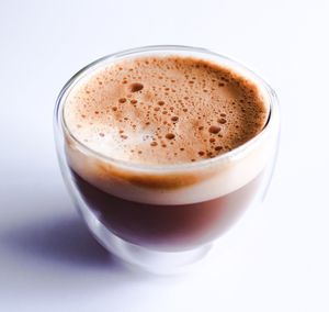 Close-up of cappuccino