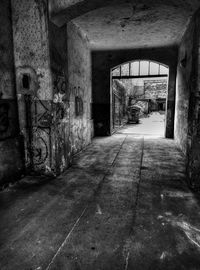 Interior of old abandoned building