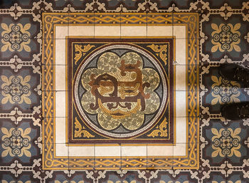 Full frame shot of ornate wall of building