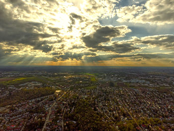 Scenic view of cityscape against sky