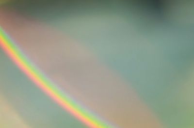 Rainbow over white background