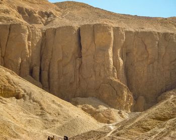 Rock formations in desert