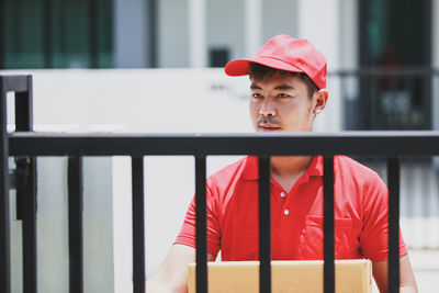 Portrait of a man working