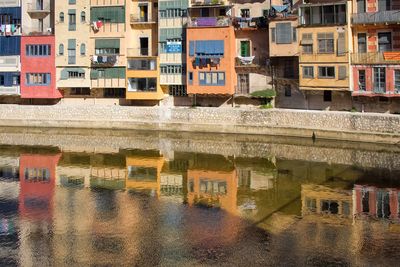 View of canal along buildings