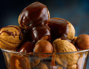 Close-up of chocolate on table