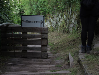 View of a wooden fence