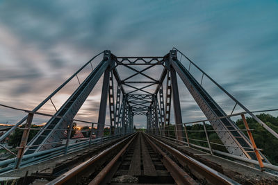 Railway bridge against sky