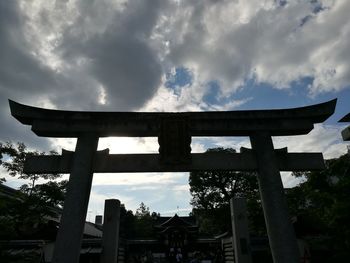 Low angle view of cloudy sky