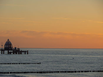 Sundown at the baltic sea