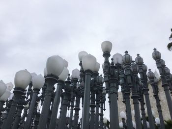 Low angle view of city against sky