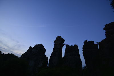 Cliff against sky