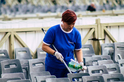 Man working in factory