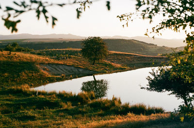 Scenic view of landscape against sky